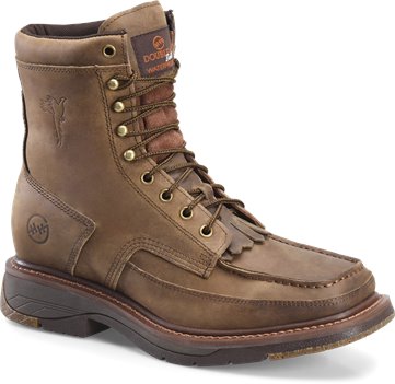 Brown Dark Olive Double H Boot 8In Mocc Toc Buster 